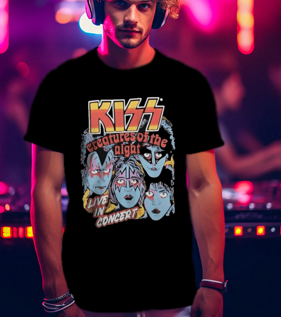KISS Creatures Of The Night Live In Concert Face T-Shirt