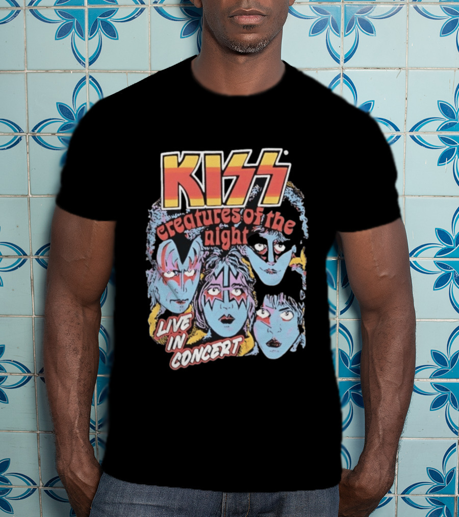 KISS Creatures Of The Night Live In Concert Face T-Shirt
