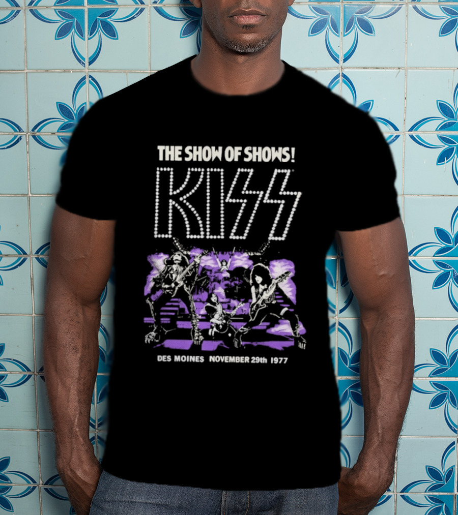 Kiss The Show Of Shows Des Moines November 29 1977 T-Shirt