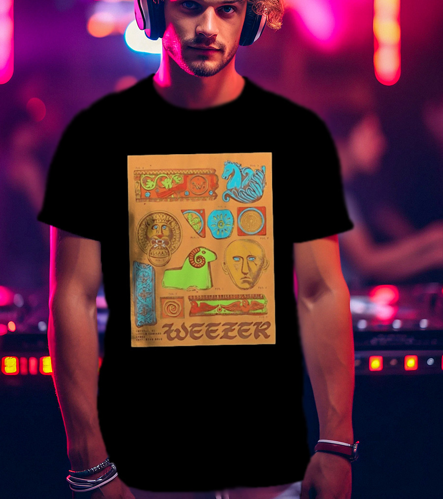 Weezer Detroit Little Caesars Arena September 27 2024 T-Shirt