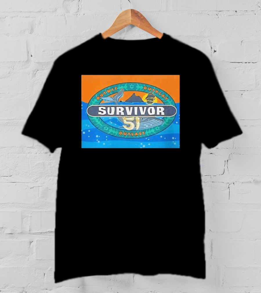 Survivor 51 Outwit Outplay Outlast Whale And Ship Reality TV T-Shirt
