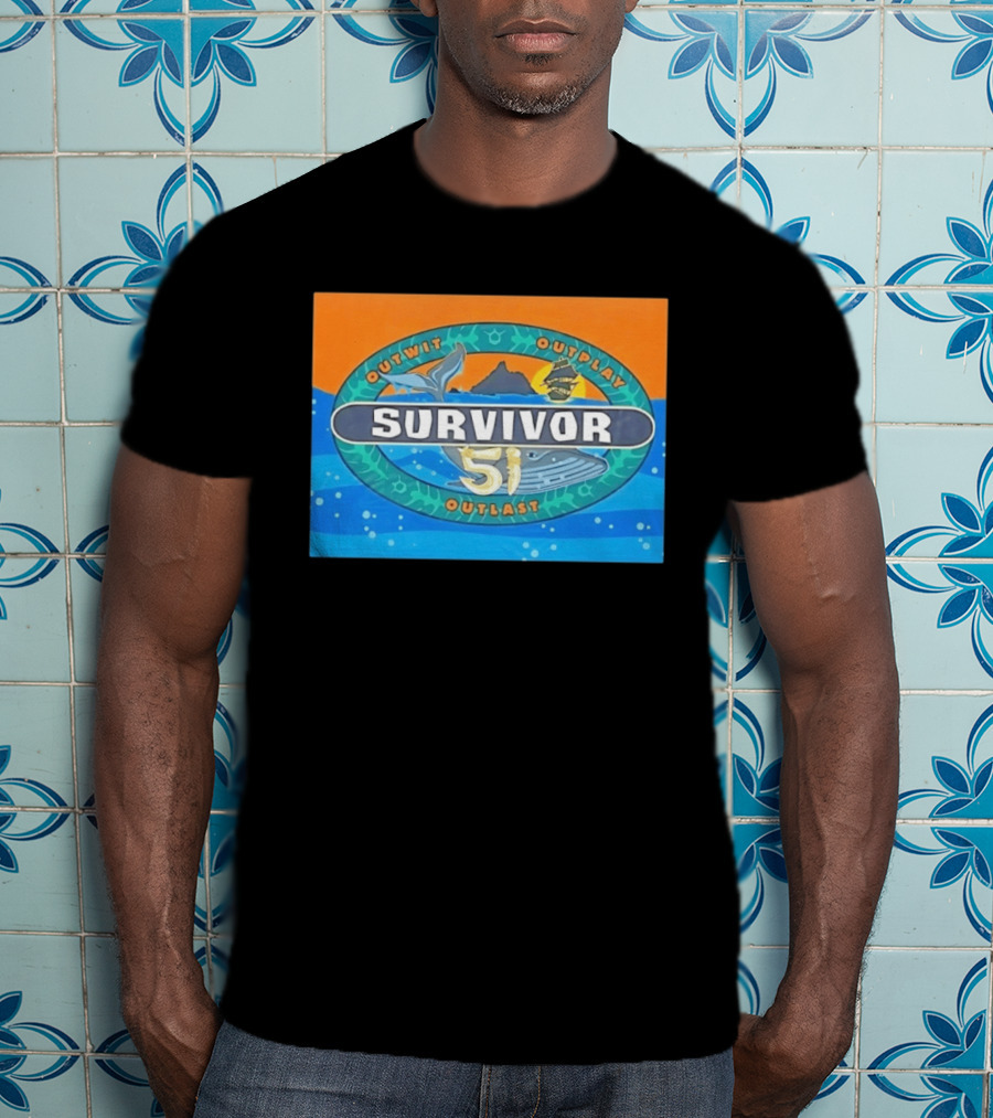 Survivor 51 Outwit Outplay Outlast Whale And Ship Reality TV T-Shirt