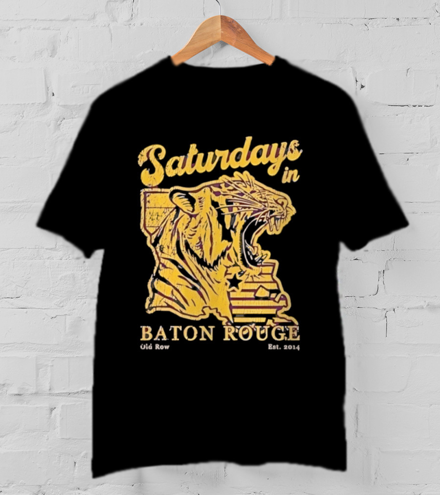 Saturdays In Baton Rouge Tiger Old Row Est 2009 T-Shirt