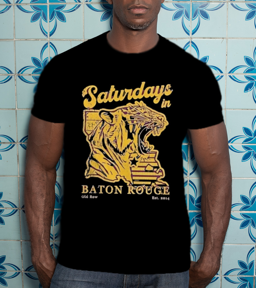 Saturdays In Baton Rouge Tiger Old Row Est 2009 T-Shirt