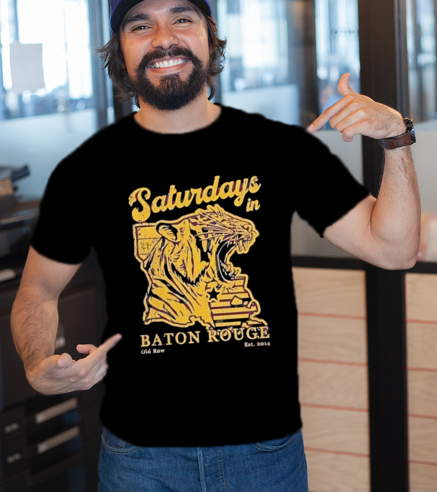 Saturdays In Baton Rouge Tiger Old Row Est 2009 T-Shirt