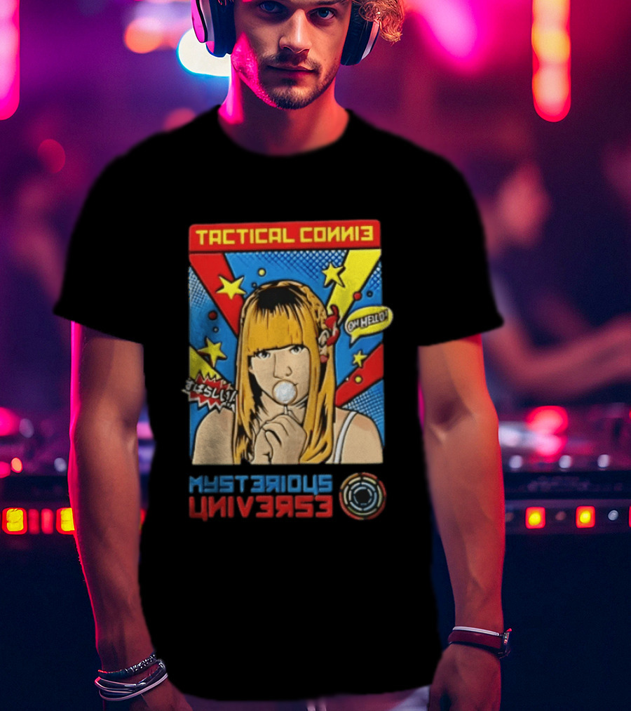 Tactical Connie Mysterious Universe Pop Art Comic T-Shirt