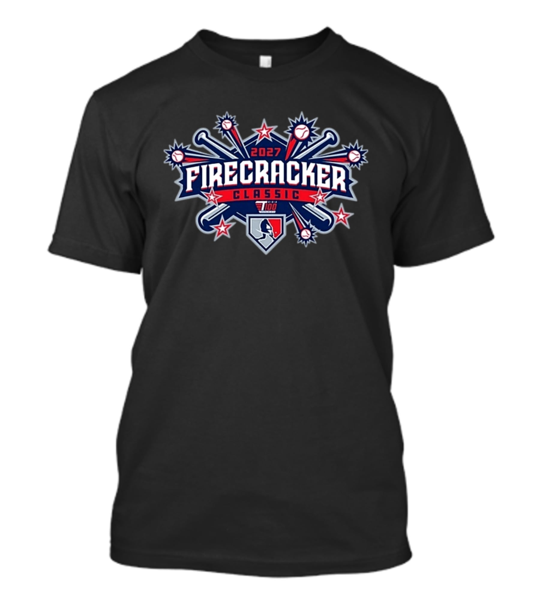 2027 Firecracker Classic Baseball Celebration With Stars And Bats T-Shirt