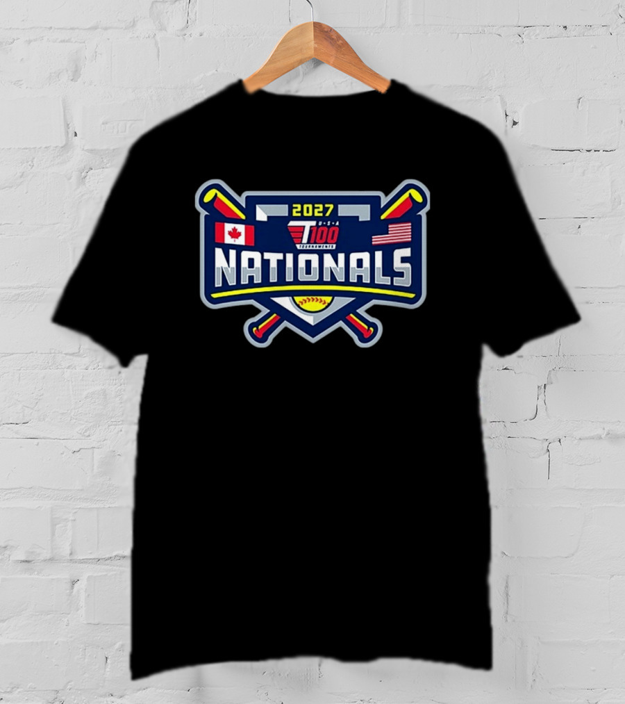 2027 T100 USA Canada Nationals Baseball Tournament T-Shirt