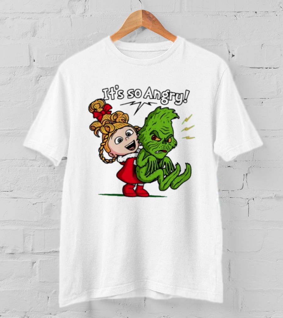 Cindy Lou Who Grinch It's So Angry Holiday Scene T-Shirt