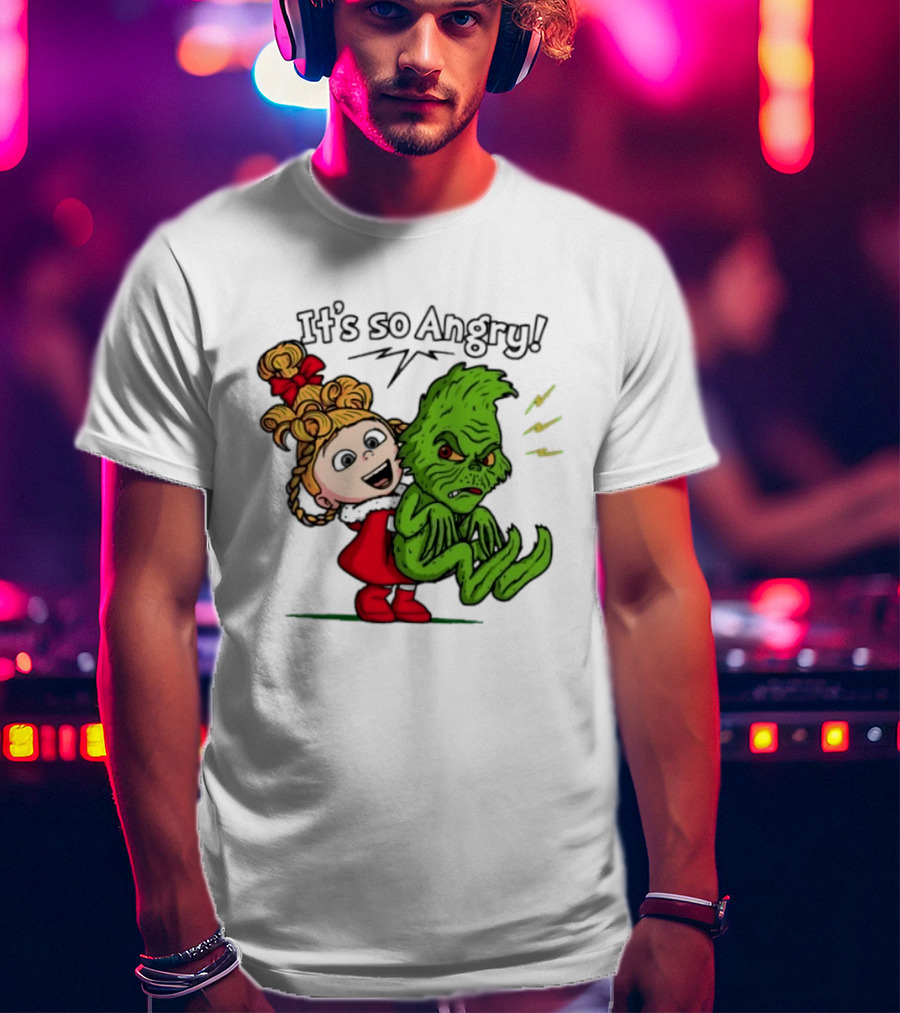 Cindy Lou Who Grinch It's So Angry Holiday Scene T-Shirt