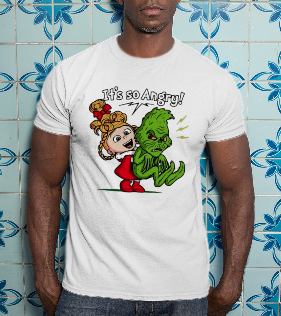 Cindy Lou Who Grinch It's So Angry Holiday Scene T-Shirt