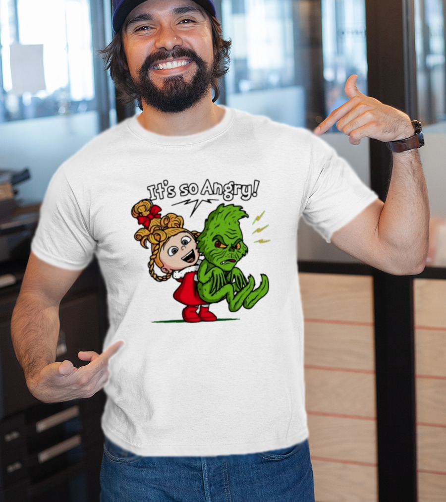 Cindy Lou Who Grinch It's So Angry Holiday Scene T-Shirt