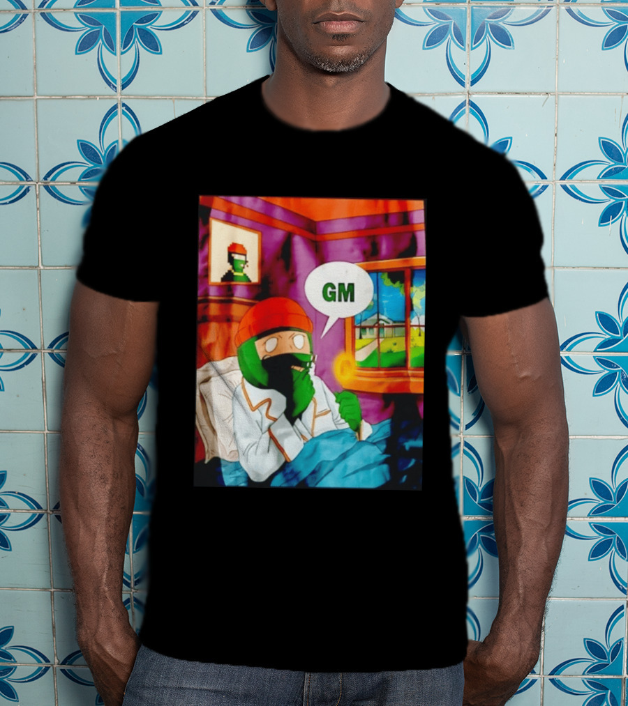 GM Crypto Morning Pepe Bitcoin Meme Blockchain T-Shirt