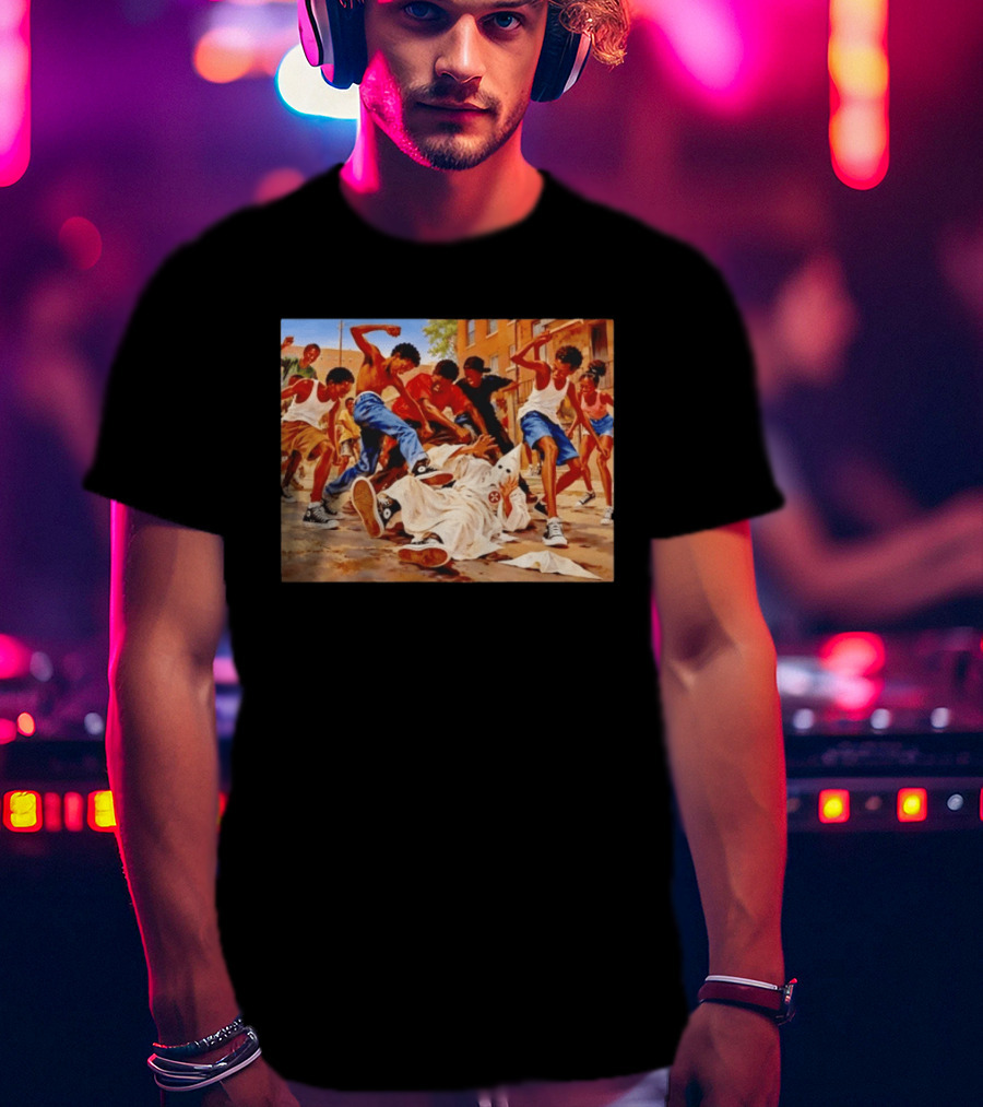 Group Of Youth Confronting A Klansman Social Justice T-Shirt