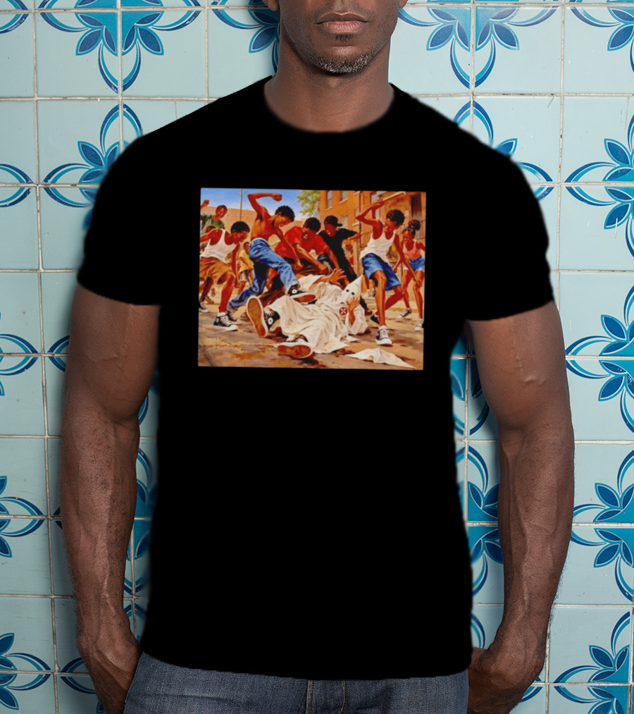 Group Of Youth Confronting A Klansman Social Justice T-Shirt