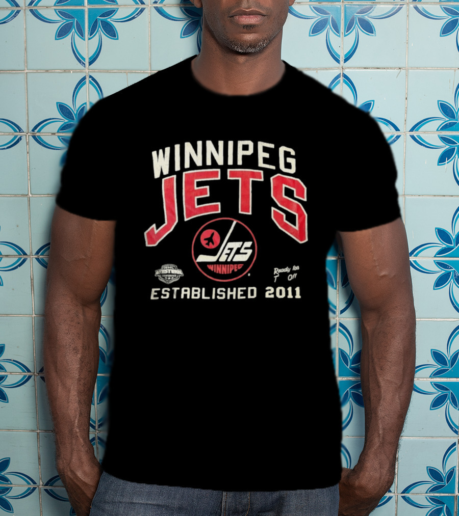 Winnipeg Jets NHL Western Conference Ready To Jet Off Established 2011 T-Shirt