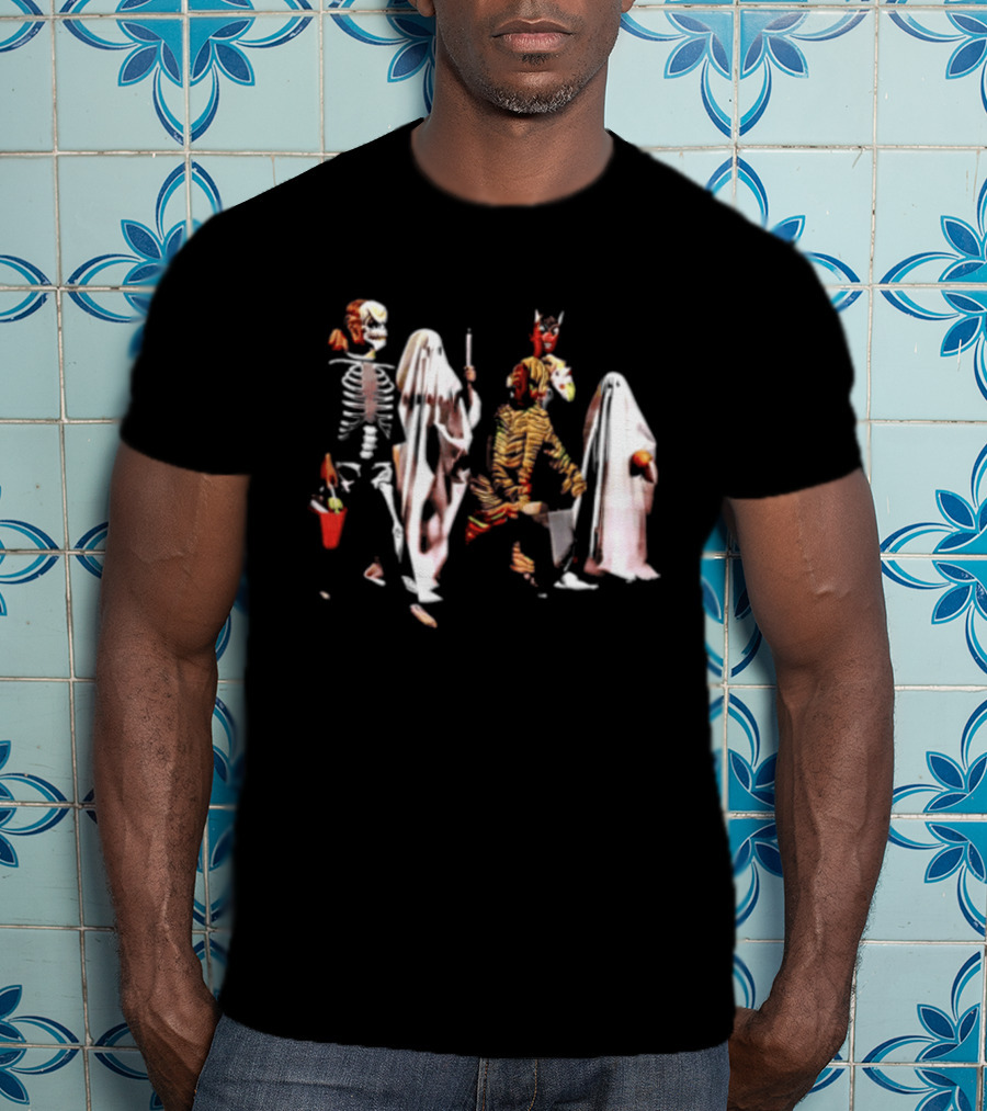 Skeleton Ghosts And Goblins Trick Or Treat Costumes For Kids Halloween T-Shirt