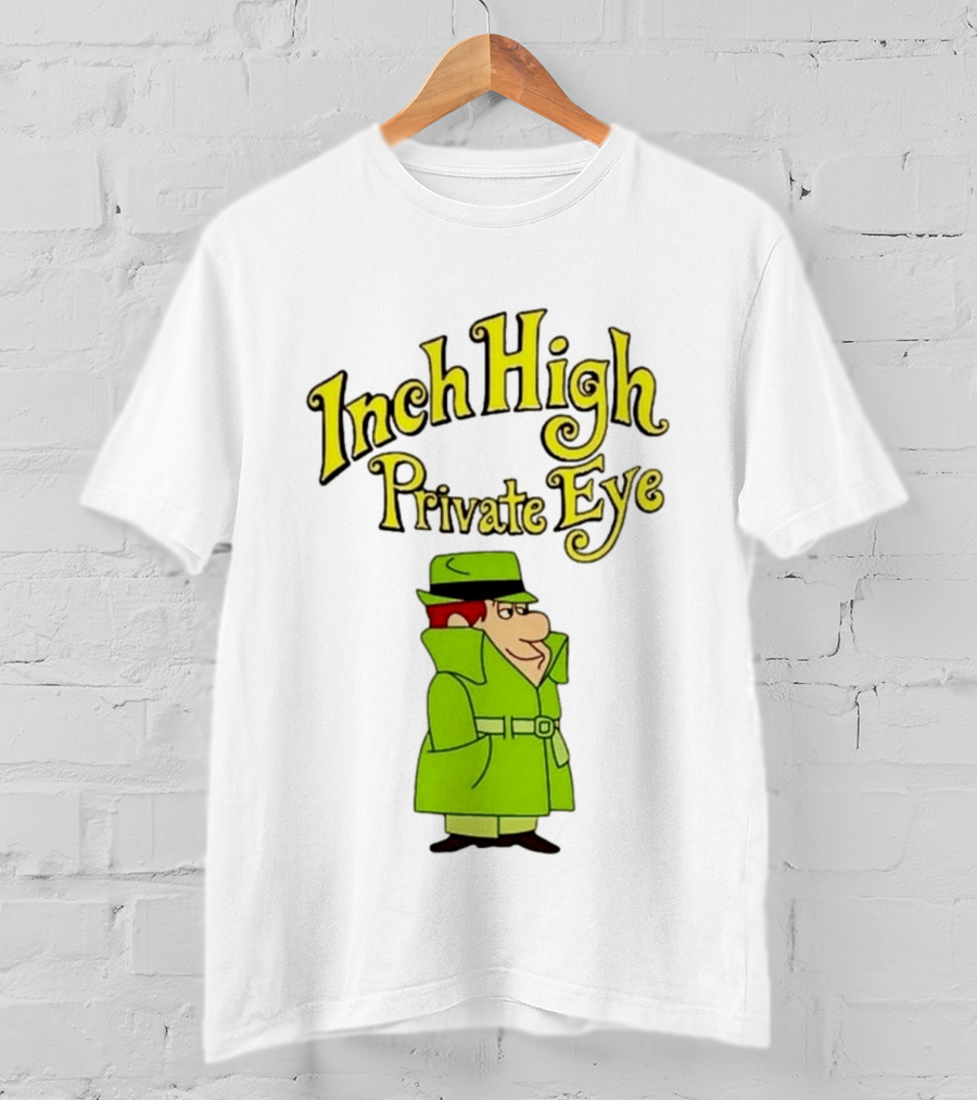 Inch High Private Eye Detective Cartoon Character 1970s Nostalgia T-Shirt