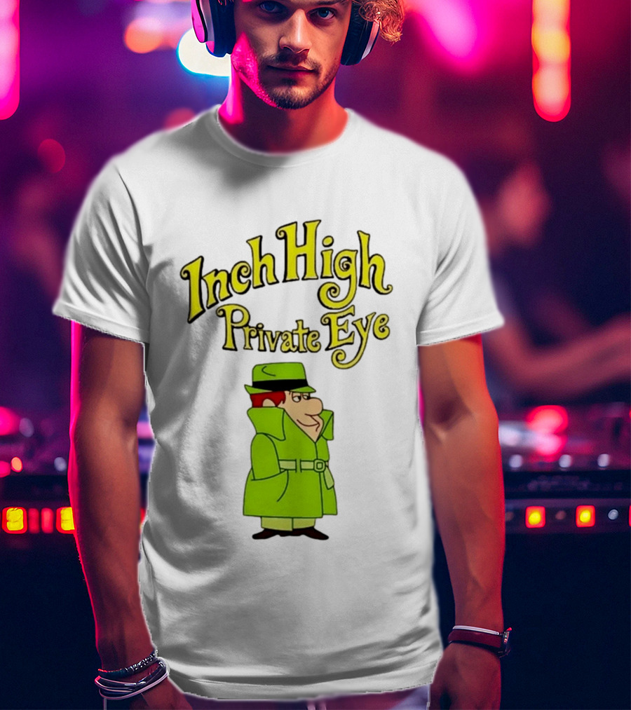 Inch High Private Eye Detective Cartoon Character 1970s Nostalgia T-Shirt
