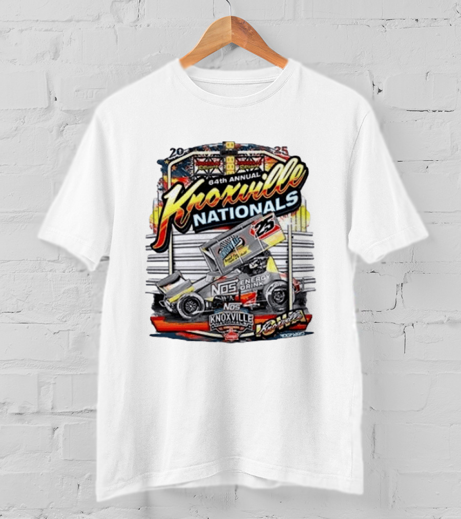 64th Annual Knoxville Nationals 25 NOS Energy Drink Sprint Car Racing Event T-Shirt