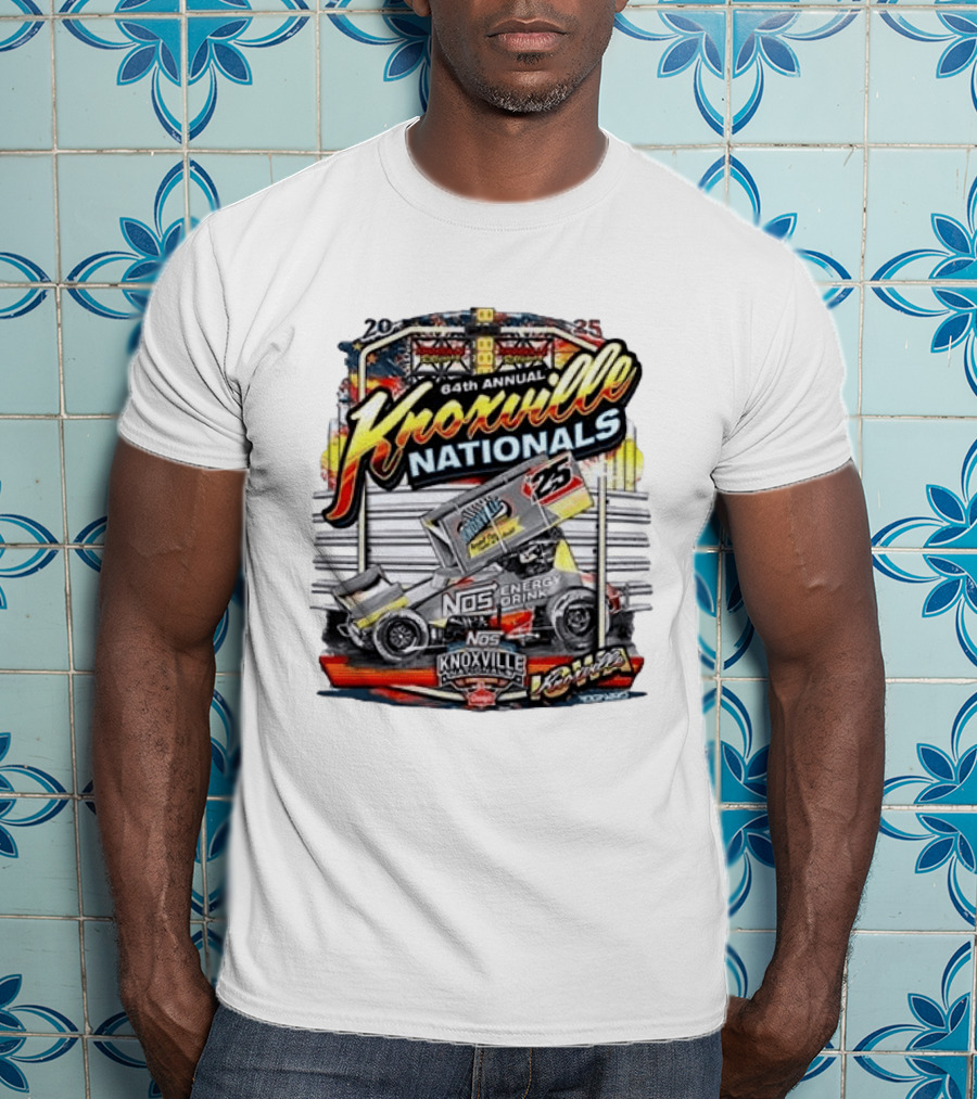 64th Annual Knoxville Nationals 25 NOS Energy Drink Sprint Car Racing Event T-Shirt