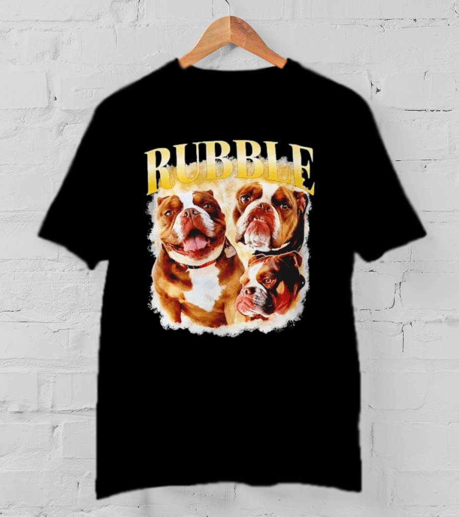 Rubble English Bulldog Dog Lover T-Shirt