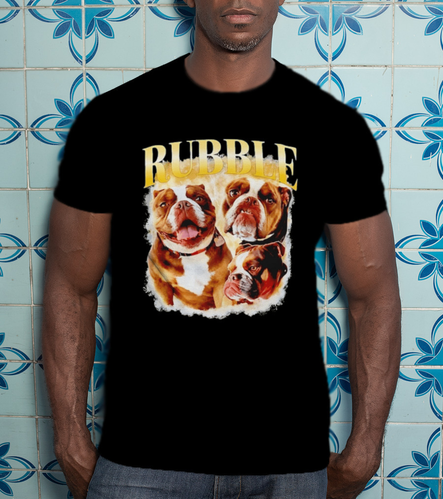 Rubble English Bulldog Dog Lover T-Shirt