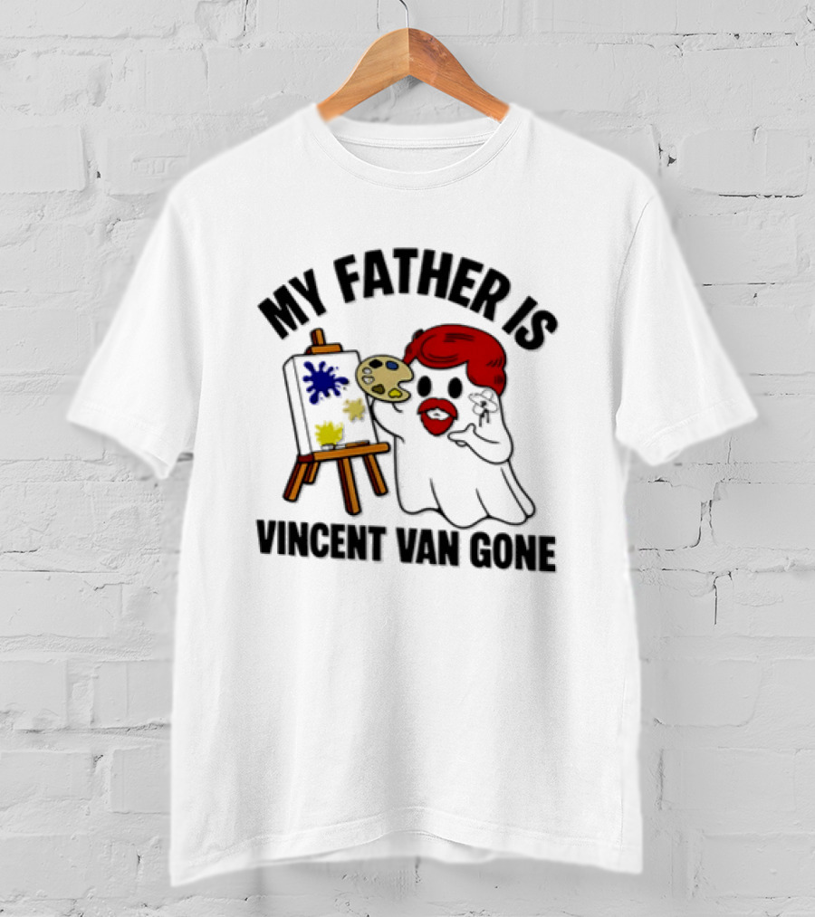 My Father Is Vincent Van Gone Ghost Palette Halloween T-Shirt