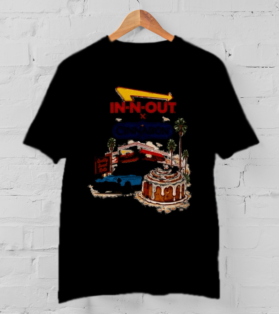 IN N OUT Cinnabon Sweet Stops Better Together Vintage Vibes T-Shirt
