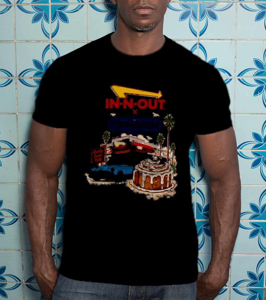 IN N OUT Cinnabon Sweet Stops Better Together Vintage Vibes T-Shirt