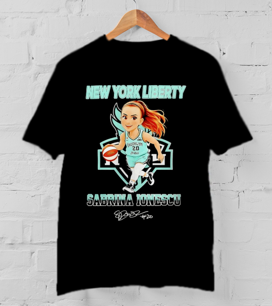New York Liberty Sabrina Ionescu Brooklyn Basketball T-Shirt