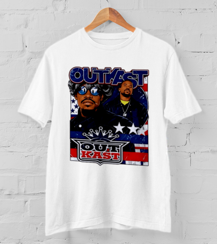 Outkast Legendary Duo Music Icon Stars And Stripes T-Shirt