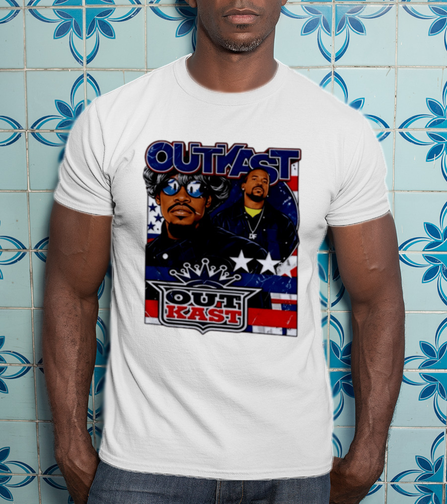 Outkast Legendary Duo Music Icon Stars And Stripes T-Shirt