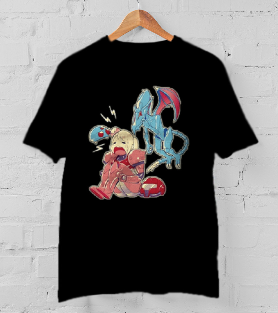 Samus Aran Metroid Bonk Cute Ridley And Chibi T-Shirt