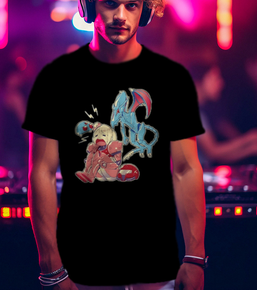 Samus Aran Metroid Bonk Cute Ridley And Chibi T-Shirt