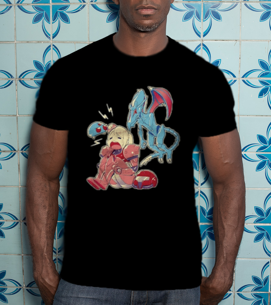 Samus Aran Metroid Bonk Cute Ridley And Chibi T-Shirt