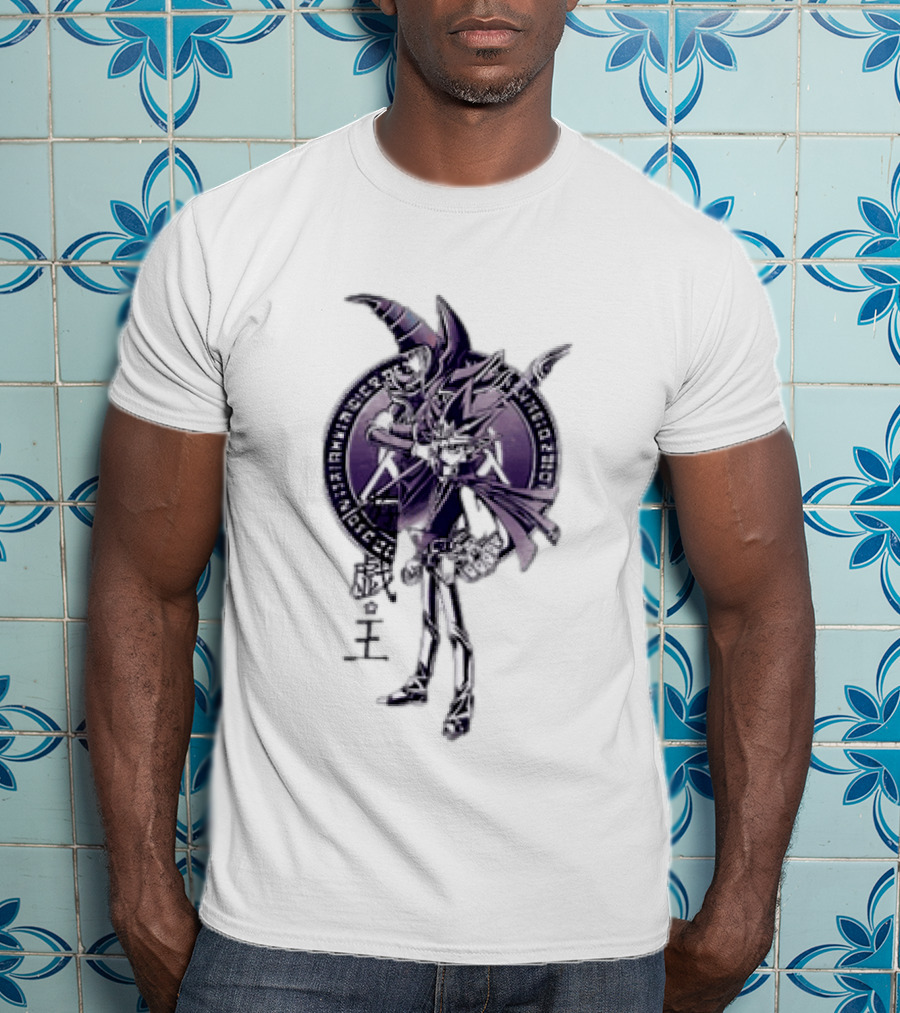 Yu Gi Oh Yami Yugi Dark Magician Spellcaster Symbol Anime T-Shirt