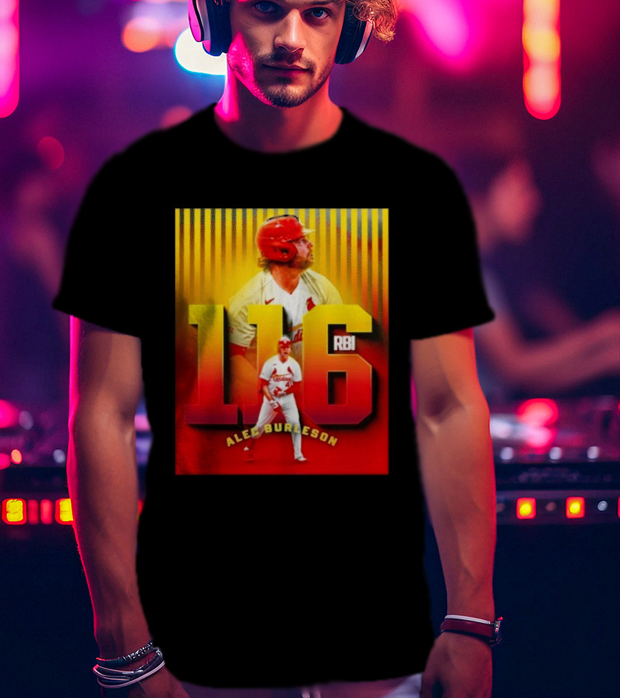 Alec Burleson 116 RBI St Louis Cardinals Baseball Highlights T-Shirt