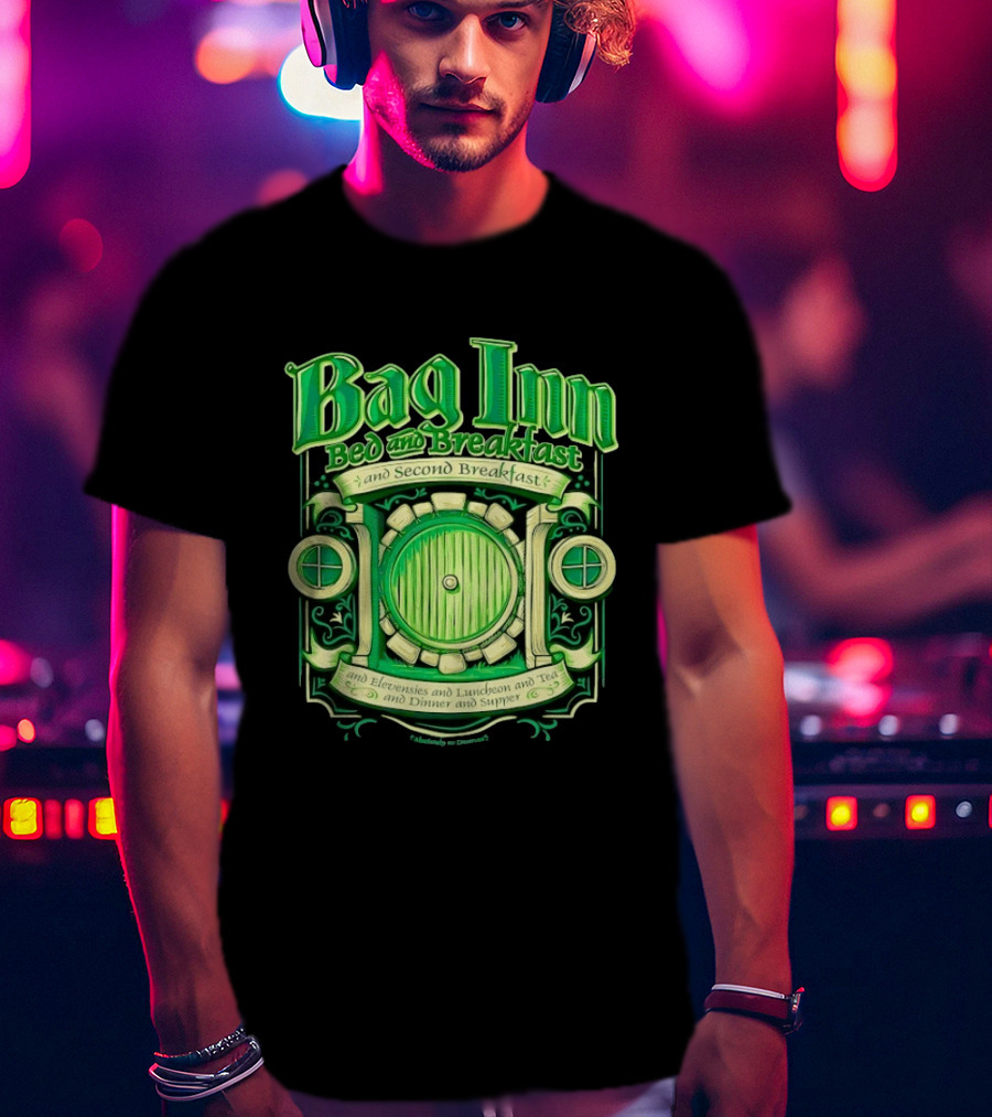 Bag Inn Bed And Breakfast Second Breakfast Elevensies Luncheon Tea Dinner Supper T-Shirt