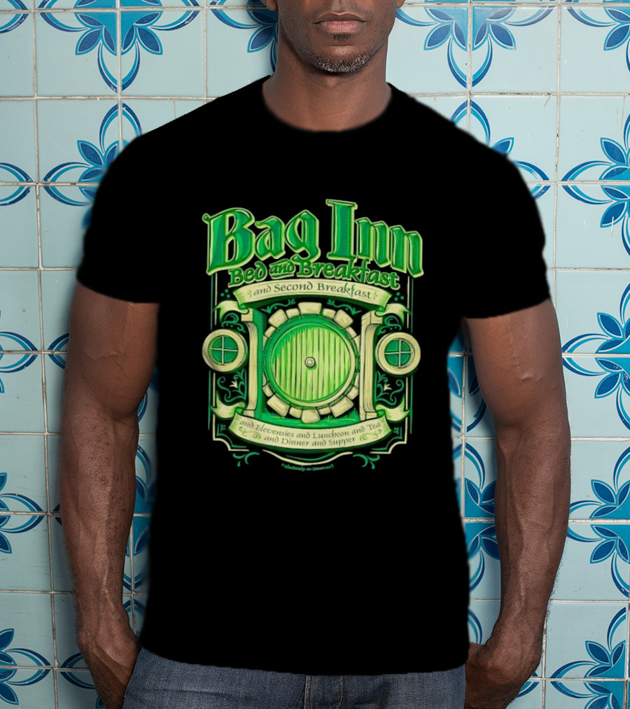Bag Inn Bed And Breakfast Second Breakfast Elevensies Luncheon Tea Dinner Supper T-Shirt