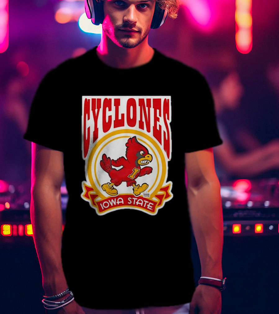 Iowa State Cyclones NCAA 1978 Mascot Bird T-Shirt