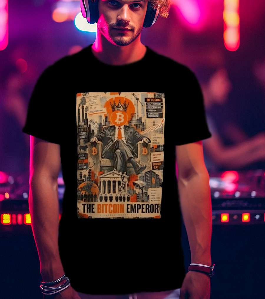 Bitcoin Emperor Sovereignty Sound Money Self Custody Independence Freedom T-Shirt