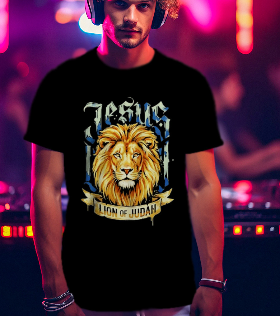 Jesus Lion Of Judah Christian Religious Symbol Powerful T-Shirt
