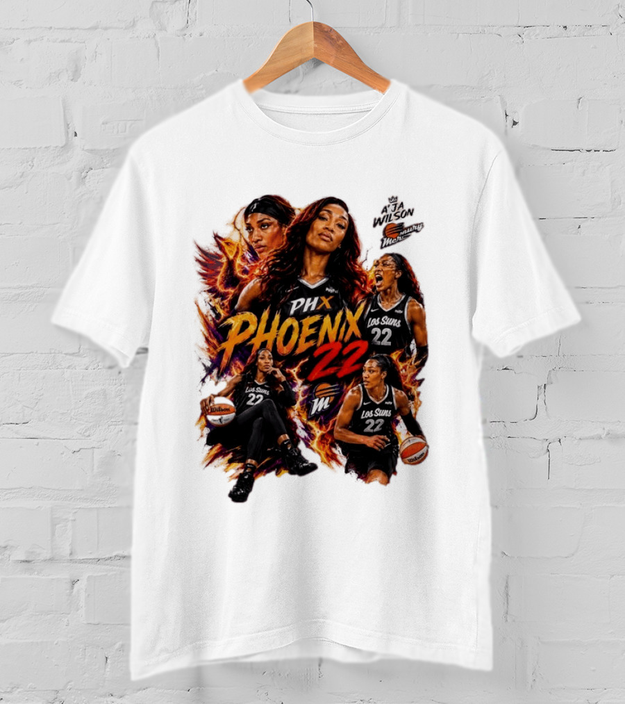 A'ja Wilson PHX Mercury Phoenix Los Suns 22 Basketball T-Shirt