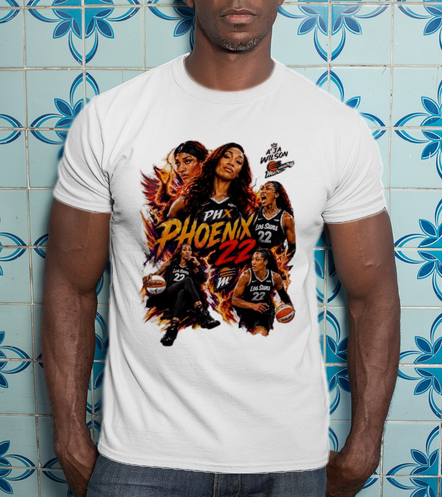 A'ja Wilson PHX Mercury Phoenix Los Suns 22 Basketball T-Shirt