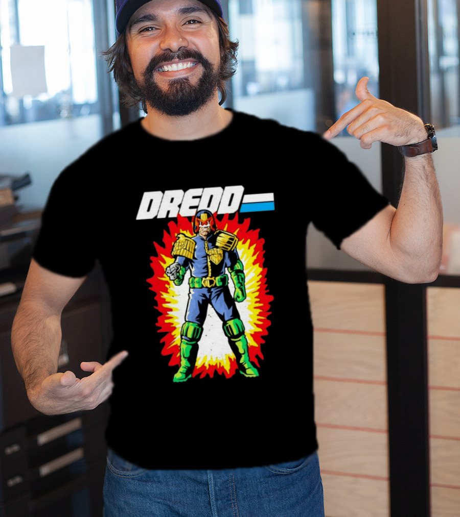 Judge Dredd 2000 AD Comic Sci Fi Hero Burst T-Shirt