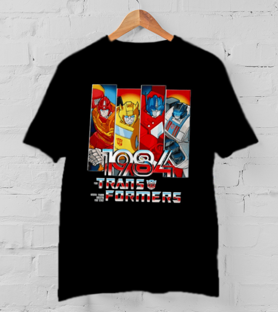 Transformers 1984 Hot Rod Bumblebee Optimus Prime Prowl Classic Characters T-Shirt