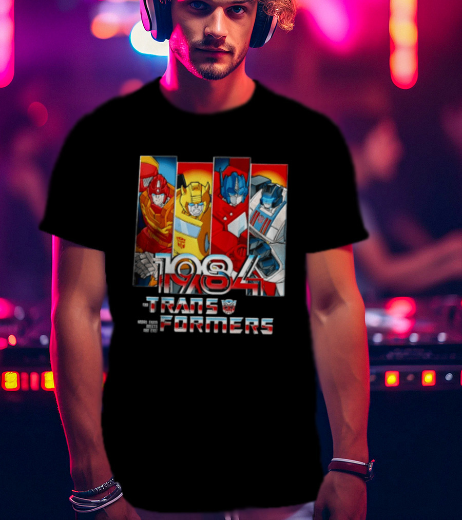 Transformers 1984 Hot Rod Bumblebee Optimus Prime Prowl Classic Characters T-Shirt