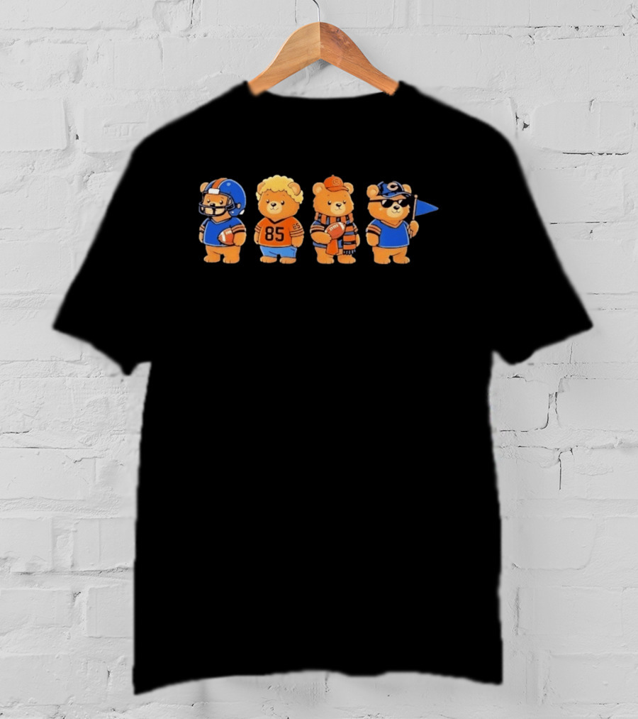 Chicago Bears Teddy Bears Football Team Merchandise T-Shirt