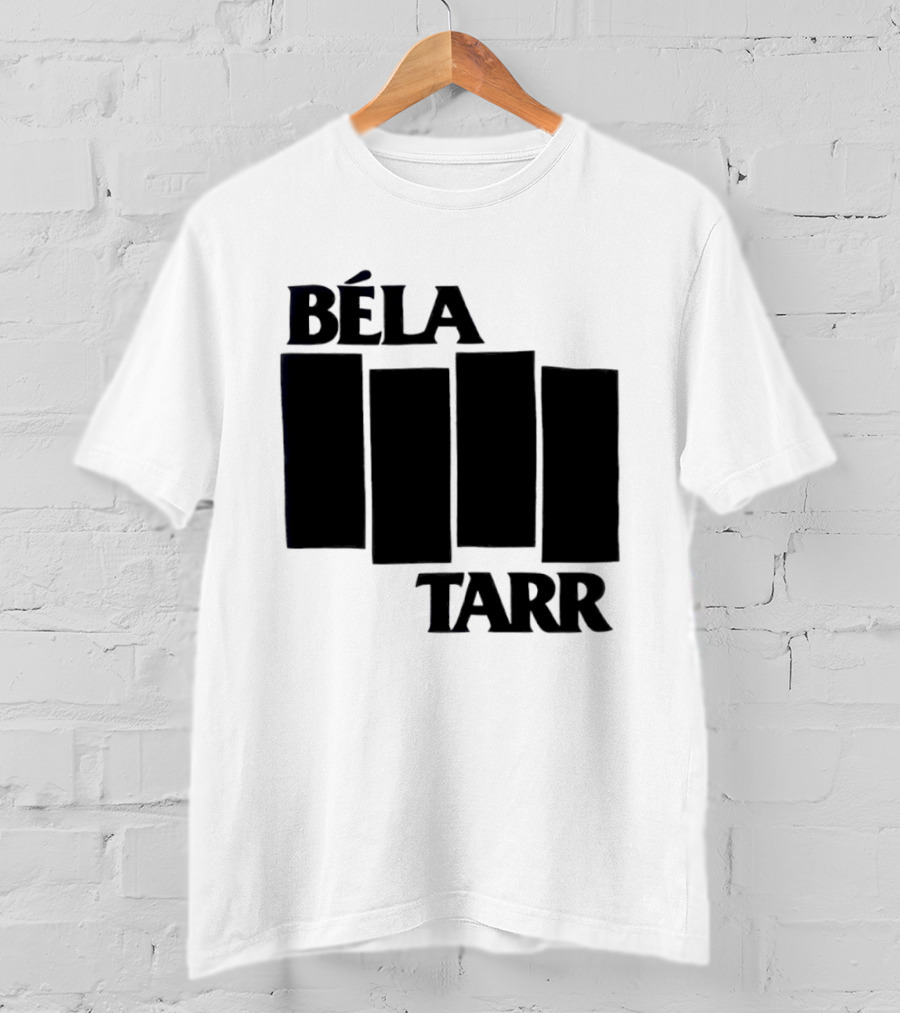 Béla Tarr Block Logo Homage Black Flag T-Shirt